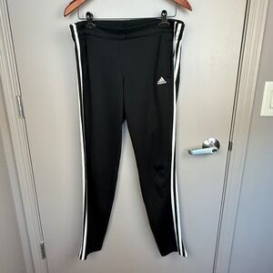 Adidas Men's Black Climalite Track Pants Athletic Joggers Sz M